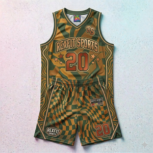 ชุดกีฬาบาสเก็ตบอลแบบมีตาข่ายโพลีเอสเตอร์ระบายอากาศได้ดี รุ่น Rexfit ปี 2026 สำหรับทุกเพศทุกวัย  ขนาด XS-XL  พร้อมบริการสกรีนลายตามสั่ง - Product Image 3