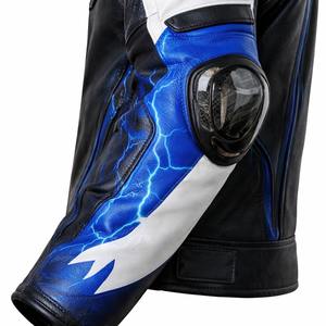 Chaqueta de Cuero para Motocicleta Wida Sports Premium, Diseño de Carreras Azul, Equipo de Protección para Motociclistas, Proveedor Mayorista 2026 - Product Image 5