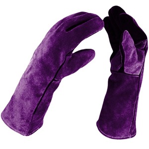 Guantes de Trabajo Unisex de Cuero, Resistentes a Cortes, Resistentes al Calor, Antideslizantes, Impermeables, de Dedo Completo, para Uso en Exteriores, Mecánica y Soldadura - Product Image 3