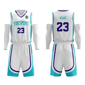 Maillots de basketball en gros 2026 – Respirants, légers, 100 % polyester, imprimés, col en V, sans manches, pour équipes professionnelles - Product Image 2