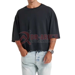 High Quality <b>Acid</b> Washed Heavyweight Boxy T-Shirt Customizable Vintage <b>Drop</b> Shoulder Hip Hop Oversized Cotton T-Shirt - Product Image 4