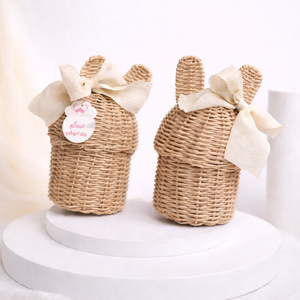 Arabian Handwoven Bunny <b>Gift</b> Basket <b>Ramadan</b> Eid Favor <b>Gift</b> <b>Box</b> Eid Mubarak Candy Basket <b>Gift</b> Packaging Candy Special <b>Gift</b> - Product Image 3