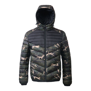 Artiz International Wholesale <b>Men</b> <b>Hooded</b> Beaded <b>Puffer</b> <b>Jacket</b> Winter Eco-Friendly Windproof Streetwear Style 100% Polyester - Product Image 1