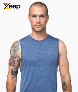 เสื้อกล้ามออกกำลังกายผู้ชาย XEEP รุ่น XC-GTT-54 คุณภาพสูง ระบายอากาศได้ดี แห้งเร็ว พิมพ์ลายแบบ Heat-Transfer ผ้าถัก 100% คอตตอน คอกลม ด้านหน้า - Product Image 2