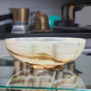 Best Quality Marble Fruit and Serving Bowl Handcrafted Decorative Bowl for Tabletop Food Presentation Available At Good Price - Product Image 2