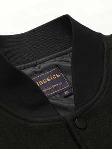 Premium Streetwear High Street <b>Summer</b> Varsity <b>Jacket</b> <b>Men</b> Black Rexine Sleeve Embroidery High Quality OEM Wholesale Supply - Product Image 2