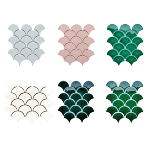 Carreaux de mosaïque en céramique de qualité supérieure, porcelaine 200x200mm 20mm, antidérapants, antibactériens, design moderne pour mur de salle de bain de villa - Product Image 2