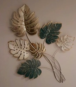 Best Selling Modern Abstract <b>Leaf</b> Wall <b>Art</b> Indian Crafted Decorative Metal Wall <b>Art</b> Retractable at Discounted Price - Product Image 6