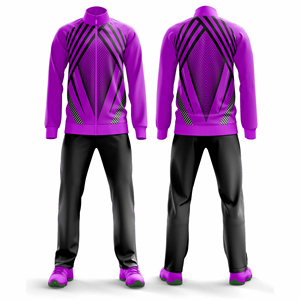 Ensemble de survêtement sportif imprimé de qualité supérieure, vêtements de sport personnalisés avec une construction respirante, coupe confortable pour la course à pied et la remise en forme - Product Image 6