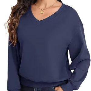 Sweat-shirts à capuche oversize en polaire à manches longues pour femmes, décontractés et basiques - Product Image 1