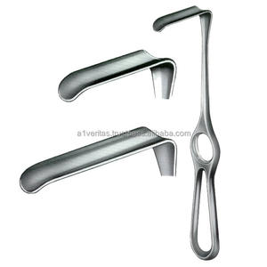 Retractor de Mejillas A-1 VERITAS Dockhorn de Hoja Ancha en Forma de L de 20 cm, de un Solo Extremo, Manual, Reutilizable, Instrumento Quirúrgico - Product Image 1