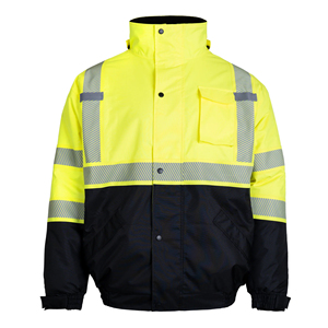 Customise Outdoor Class 2 <b>Waterproof</b> Polyester <b>Work</b> Safety Jacket Custom logo Outdoor High Visibility Safety Workwear <b>Waterproof</b> - Product Image 1