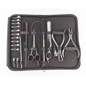 Kit de Herramientas para Extensiones de Cabello con Alicates, Enhebrador, Lazos y Clips Metálicos para Instalación en Salón - Product Image 6