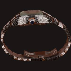 New Luxurious Black and White Moissanite Diamond <b>Square</b> Case With Auto Date Features Glass Dial Fashion Hip Hop <b>Man's</b> <b>Watch</b> - Product Image 5