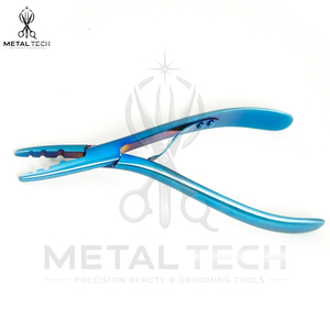 Alicates al por mayor de acero inoxidable anodizado azul para quitar extensiones de cabello, abridor de microanillos de múltiples orificios, herramienta de alicates para romper enlaces - Product Image 3