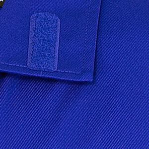 Combinaison de travail unisexe bleue réfléchissante haute visibilité antibactérienne certifiée CE, vêtements de sécurité industrielle en coton - Product Image 4