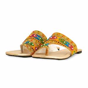 Sandales à talons dorées EC0230 Design élégant et fantaisie pour femmes - Product Image 3