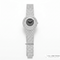 Piagett Moissanit-Diamant Sport-Business-Modeuhr Antike Quarz-Edelstahl-Uhr mit Saphirglas-Lünette 3BAR Wasserdicht