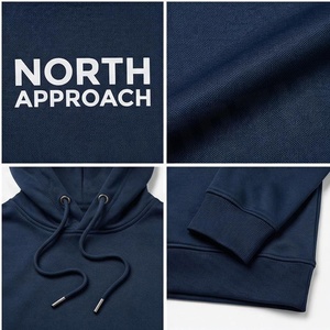Sweat-shirt à capuche pour homme North Approach, bleu marine, en coton molletonné, avec poche avant, décontracté, pour l'automne - Product Image 4