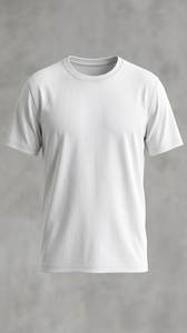 เสื้อยืดคอกลมแขนสั้นสีขาวสำหรับผู้ชาย ผ้าฝ้าย 100% พิมพ์ลายด้านหน้า รับสกรีนโลโก้ ป้องกันรอยยับ สวมใส่สบาย - Product Image 2