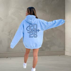 Sudadera con Capucha Extra Grande para Mujer, Diseño OEM, Estampado en la Espalda, 100% Algodón, Manga Larga, Estilo Casual para Otoño e Invierno - Product Image 1