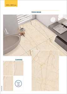 Azulejos de Porcelana Boneca Blue de 1200x1800 mm, Aspecto Mármol, Acabado Rústico, Formato Grande, Azulejos para Piso y Pared, Azulejos Vitrificados Premium - Product Image 4