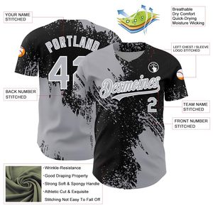 100% Polyester Custom Printed Baseball Jersey for Adults-Breathable Moisture Wicking Sports Team Uniform - Product Image 3