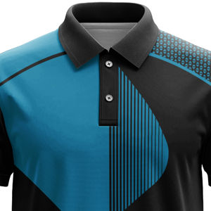 Maillots de cricket personnalisés avec noms et numéros imprimés, couleurs personnalisées, manches courtes, 100% polyester, écologiques, légers, séchage rapide - Product Image 5