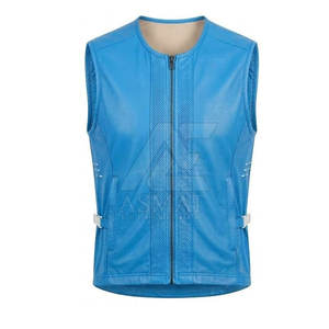 Chaleco de Cuero para Motociclistas, Chaleco de Motociclismo sin Mangas, Estilo Clásico, Chaleco Resistente, Tallas Personalizables - Product Image 3