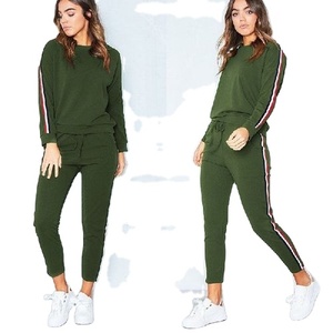 Autumn Woman Tracksuit 2 Piece Set Zipper Patchwork Jacket Hoodie + Pants Sports tragen Women der Sports Suit Winter Clothing