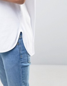 T-shirt décontracté à manches courtes et col rond en jersey de coton blanc pour homme, coupe classique - Product Image 3