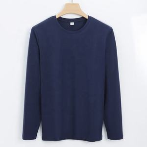 Camiseta Casual de Manga Larga para Hombre, de Algodón, Color Sólido, Estilo Urbano, Deportivo, para Uso Diario, Premium - Product Image 2