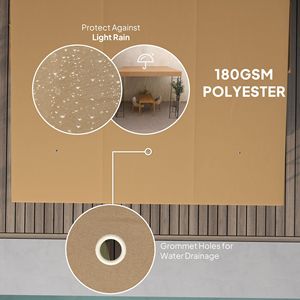 Tettoia in Acciaio 3x3 Metri con Fori di Drenaggio per Uso Esterno in Ville, Cortili e Parchi - Product Image 4