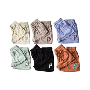 กางเกงขาสั้นกีฬาแห้งเร็วของผู้ชายกางเกงขาสั้นลำลองระบายอากาศตาข่ายแข็งพิมพ์โลโก้ตามสั่งป้องกันรอยยับเป็นมิตรกับสิ่งแวดล้อม - Product Image 1