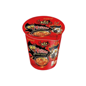 Nouilles instantanées coréennes Samyang 2X Spicy Buldak Hot Chicken Stir Fried Cup Noodles, saveur super piquante, prix de gros. - Product Image 3