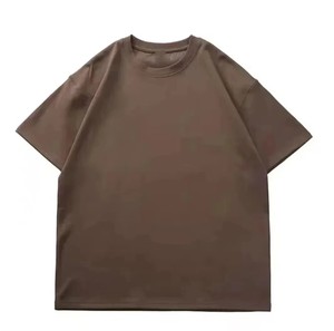 Camiseta de Manga Corta para Hombre, Cuello Redondo, Negra, Corte Regular, 100% Algodón Jersey, Color Liso, Tejido Liso Teñido, OEM ODM 2026 - Product Image 4