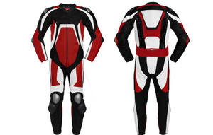 Combinaison de moto en cuir respirante et coupe-vent, fabriquée sur mesure avec logo personnalisé, prix d'usine - Product Image 6