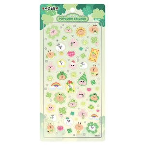 Pegatinas de Palomitas de Maíz [Bisang Soopsoop] con Símbolos Coreanos de Buena Suerte, Papelería Infantil Kawaii, Regalo para Niños, Venta al Por Mayor - Product Image 1