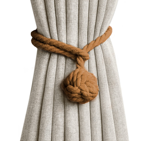 Jute Rope <b>Curtain</b> Ticback Metal <b>Hook</b> Hanger Modern Style Decorative Accessories <b>Curtain</b> Tiebacks - Product Image 2