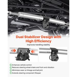 Kit Stabilizzatore di Sterzo Doppio da 2 Pollici per Dodge Ram 2500/3500 4WD 2003-2012, Compatibile con Sospensioni per Camion - Product Image 3