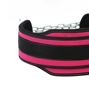 Cinturón de Soporte Lumbar Ajustable Rosa y Negro para Levantamiento de Pesas y Entrenamiento de Fuerza, Cierre de Gancho y Bucle, Protector de Palma Unisex - Product Image 4