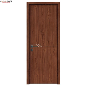 Portes pré-montées modernes en MDF, légères et luxueuses, finition intérieure silencieuse, pour chambre, bureau, hôtel, école, hôpital - Product Image 1