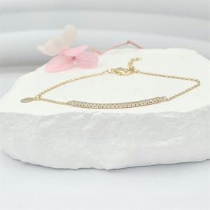 Elegante clásico de moda Pave Stones rodio plateado latón pulsera conjunto de joyas para fiestas aniversarios regalos - Product Image 3