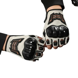 Gants de moto haut de gamme en cuir pour une adhérence solide, une durabilité accrue et des performances professionnelles en moto - Product Image 6