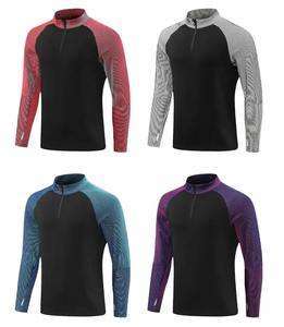 Veste d'entraînement de football personnalisée pour homme à col zippé, manches longues, pull sportif pour équipe de football, vêtements de supporter, vente en gros OEM - Product Image 4