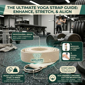 Professional Yoga <b>Strap</b> Adjustable Flexibility Stretch Workout Exercise Training Equipment for Daily Fitness Activities. - Product Image 3