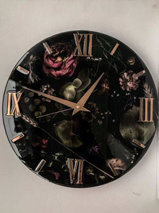 HOME Epoxy Resin Wall <b>Clock</b> Modern Design <b>Battery</b> Operated Customized Size Luxury Home Decor Wedding Multi-piece Set Best - Product Image 3