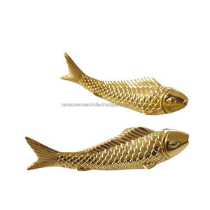 Best Selling Premium Quality Brass Fish Door <b>Handles</b> Pair With Deluxe Finished Available in Many Design and Size - Product Image 1