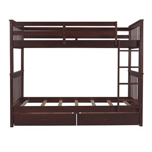 Letto a Castello Espresso Twin Over Twin con Scale e Due Cassetti Contenitori per Bambini (Vecchio SKU LT000265AAP) - Product Image 5