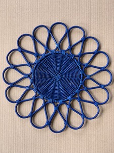 Natural Woven Rattan Placemat | Eco Friendly Handmade Mat | Ideal for Alfresco Meals & <b>BBQ</b> - Product Image 1